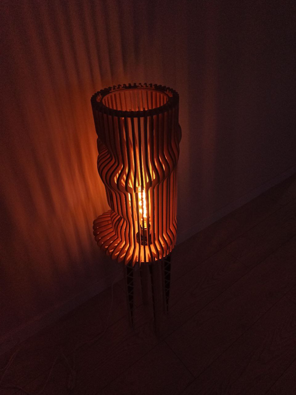 Фанерный светильник Геометрия